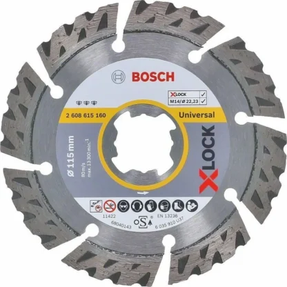 Bosch X-LOCK 115 mm Elmas Testere Yapı Malzemeleri ve Metal İçin